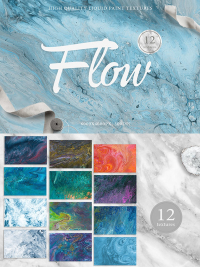 12种时尚高端轻奢质感房地产流动液体背景底纹纹理集合