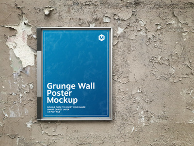 广告牌上的海报样机[PSD]