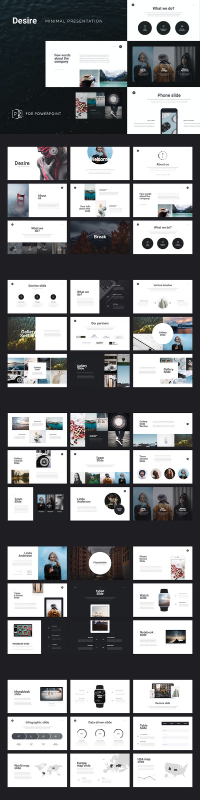 时尚高端简约多用途的高品质powerpoint幻灯片演示模板（pptx）