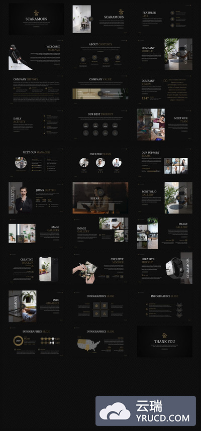 简洁个性的时尚PPT模板（PPTX）