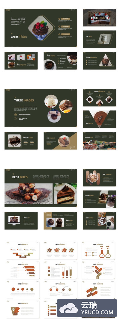 深绿色底的企业PPT模板（PPTX）