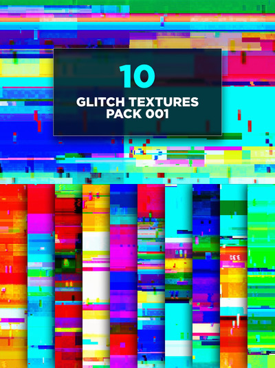 时尚绚丽抖音小视频抽象故障风格背景底纹纹理集合