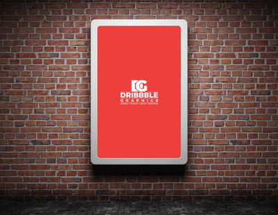 照明街道广告牌模型