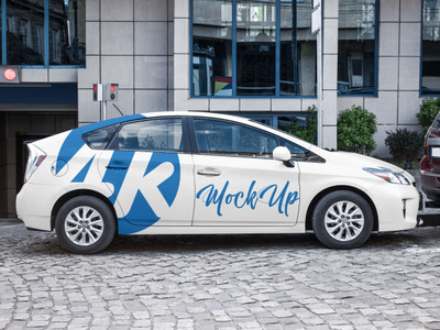 汽车品牌logo设计样机[PSD]