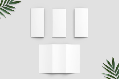 三折页的小册子展示模型