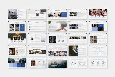 时尚的企业业务介绍PPT模板下载(PPTX)