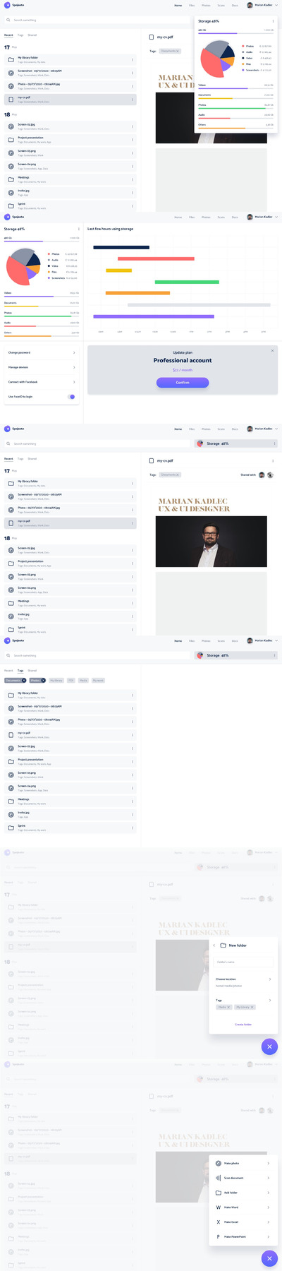 文件管理相关功能的  UI KIT iPad版(SKETCH)