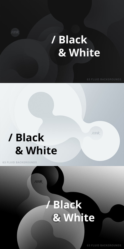 黑白流体抽象背景素材（JPG）