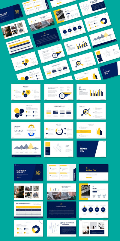 时尚高端简约专业大数据powerpoint幻灯片演示模板（pptx）