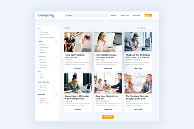 在线课程-搜索页面网址UI模板（FIG,SKETCH）