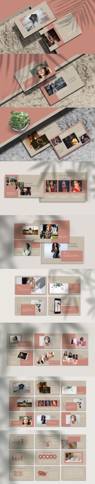 现代时尚优雅风格PPT模板（PPTX）