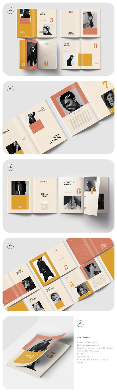 蒙特雷亚时装设计画册产品目录（INDD）