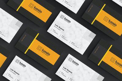 独特布局的现代概念名片模板（AI,EPS）