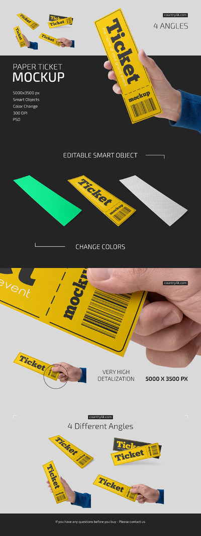 纸质票券/门票/优惠券设计模板