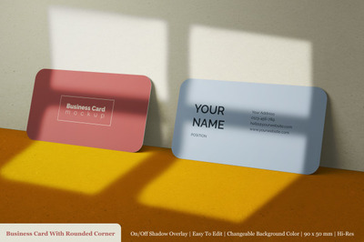 极简逼真的商务名片样机[PSD]
