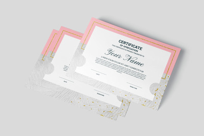 简单奖励多用途证书模板（AI,EPS,PSD）