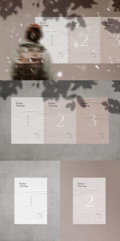 街头海报设计展示样机（PSD）