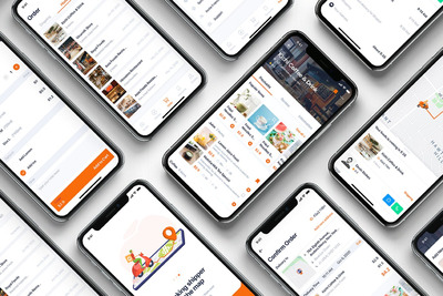 高品质的专业送餐APP UI KITS-SKETCH