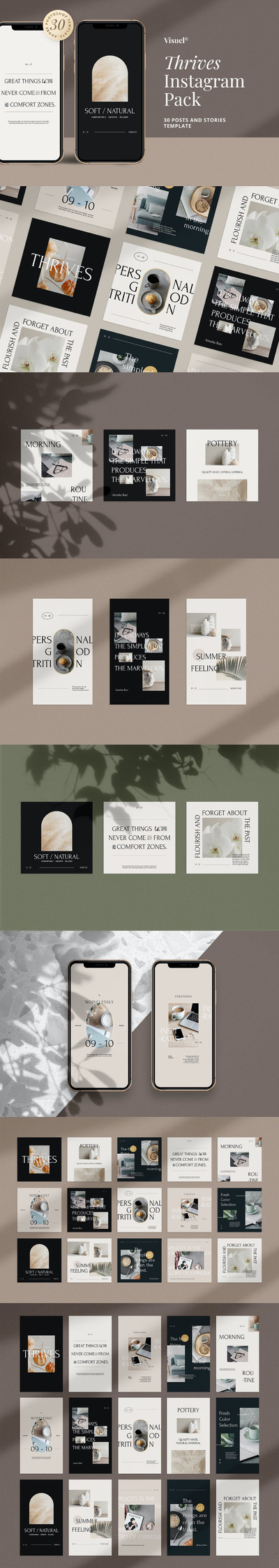 时尚高端专业的高品质Instagram社交媒体banner海报设计模板-PSD