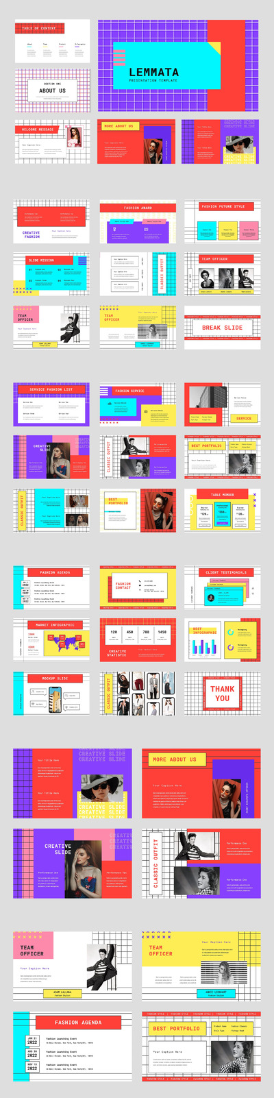 波普艺术PPT模板下载（PPTX）