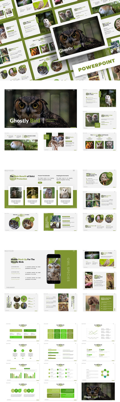 时尚清新简约多用途绿色健康环保powerpoint幻灯片演示模板（pptx）