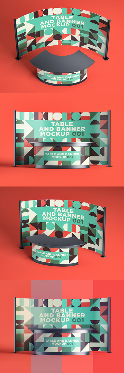 展台前台设计展示样机（PSD）