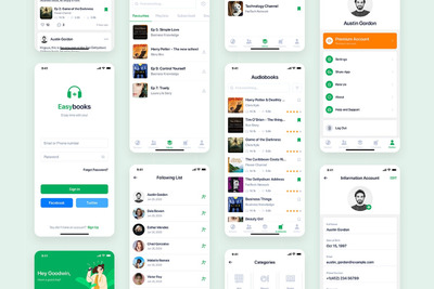 Easybooks-Figma的有声书APP UI KITS