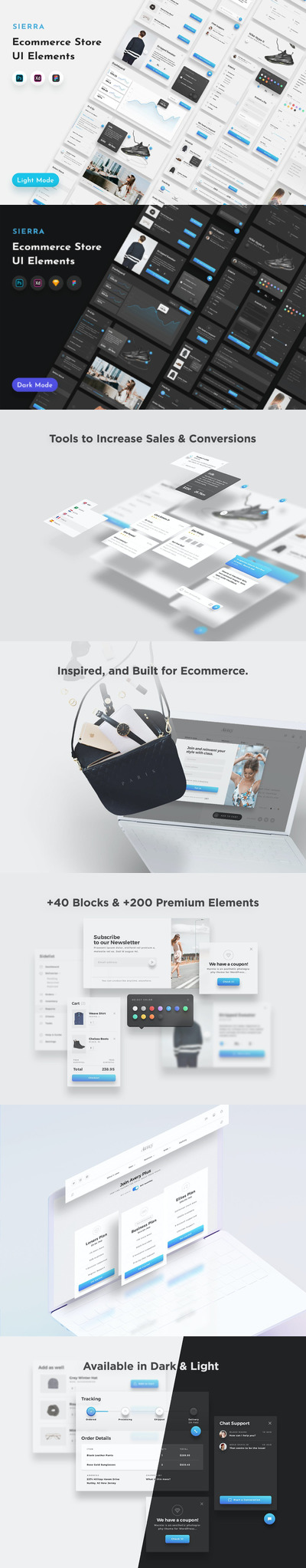 高品质的时尚高端电子商务淘宝APP UI KITS