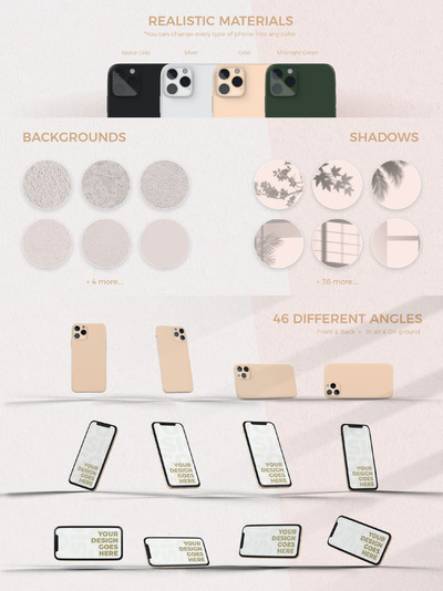 iPhone 11 Pro 手机样机素材(PSD)