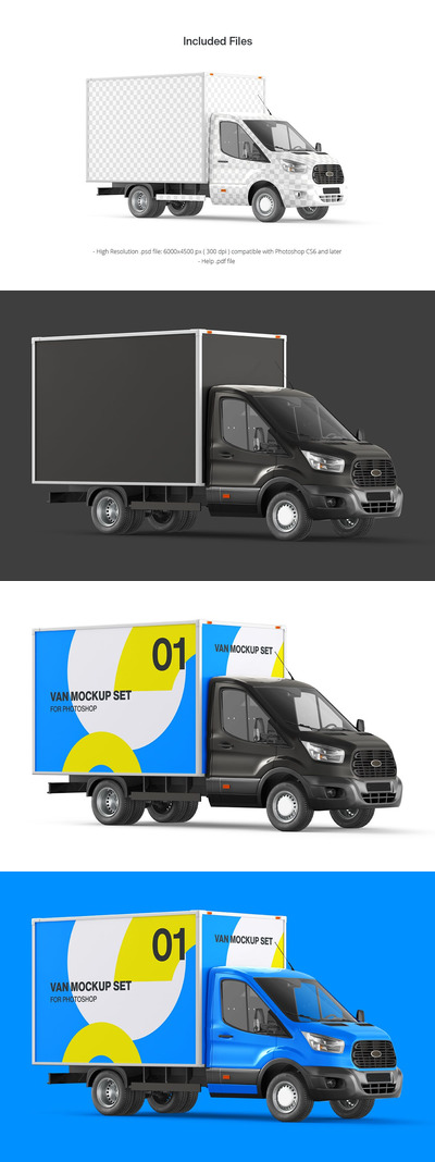 多角度卡车车身喷涂设计样机(PSD)