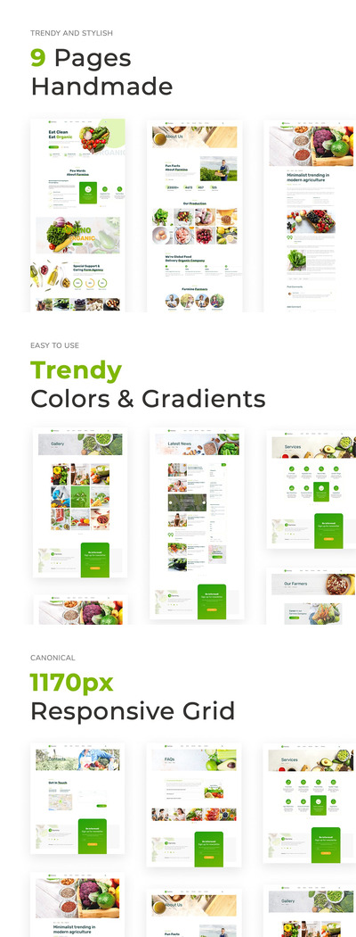 有机食品网站官网模板（XD,PSD,SKETCH,FIG）