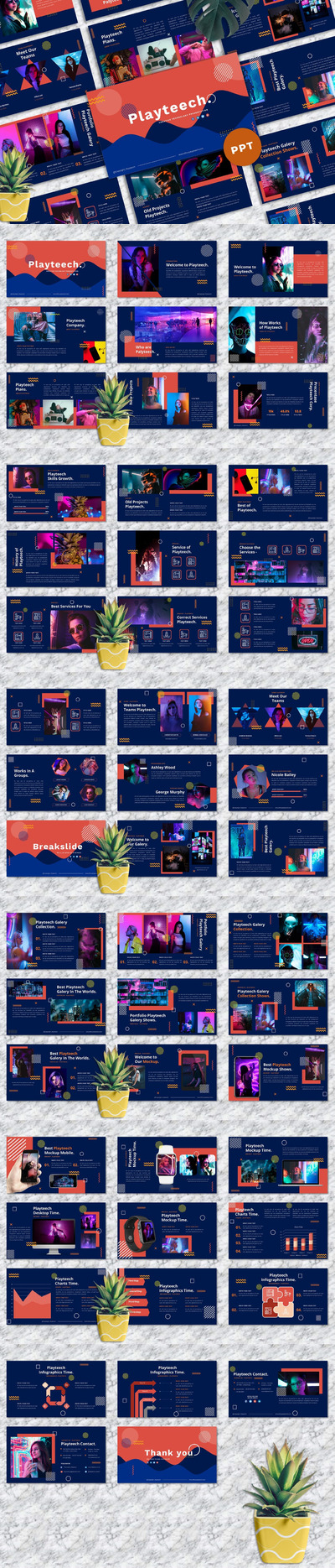 时尚高端绚丽创意powerpoint幻灯片演示模板（pptx）