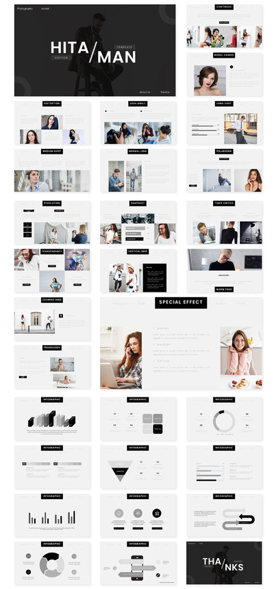 酷炫的极简主义PPT模板（PPTX,KEY）