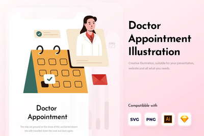 医生预约相关插画