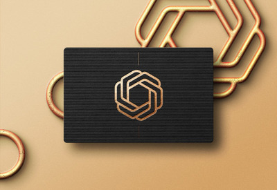 现代黑色名片logo样机[PSD]