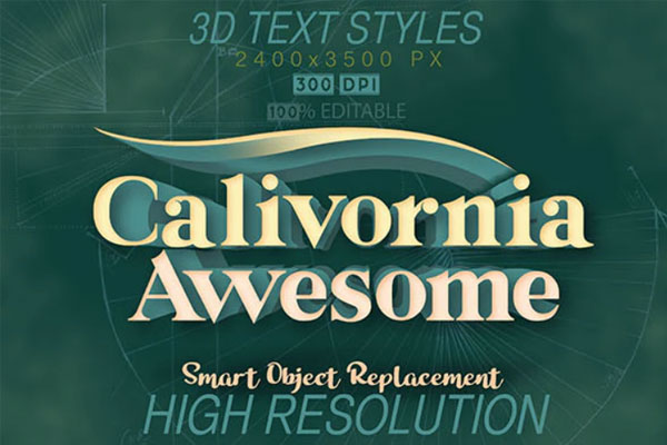 史诗荣耀3D文字效果图层样式素材[ASL]