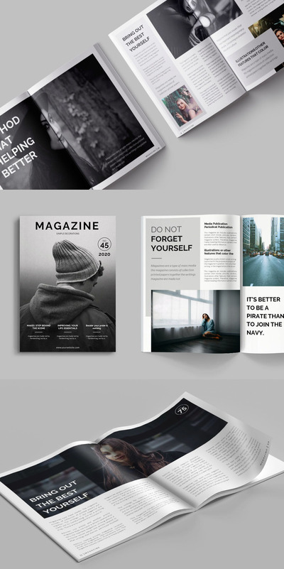 摄影杂志风格PPT模板（PPTX）