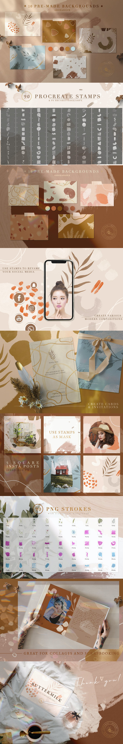 实用的 Procreate&Photoshop 画笔合集下载（ABR）