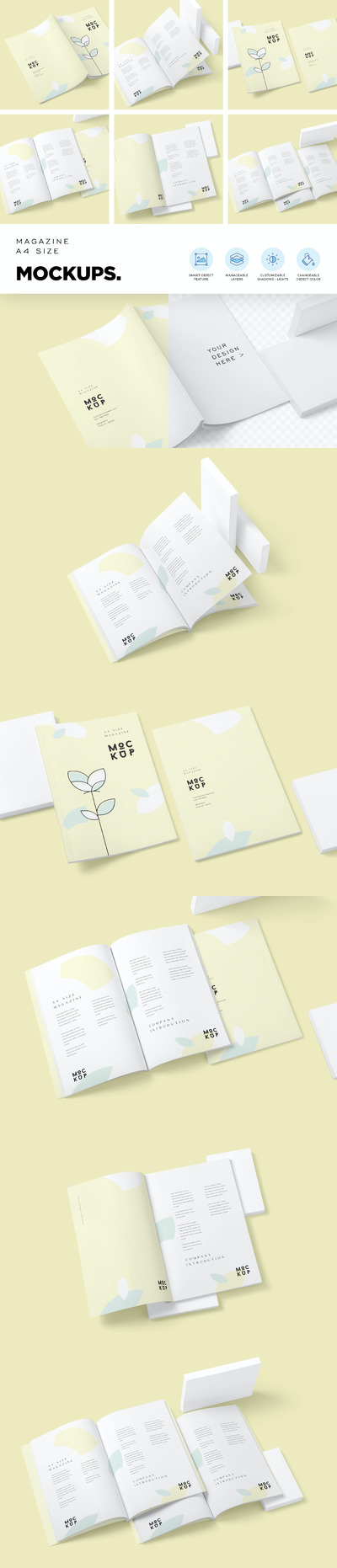 杂志画册样机（PSD）