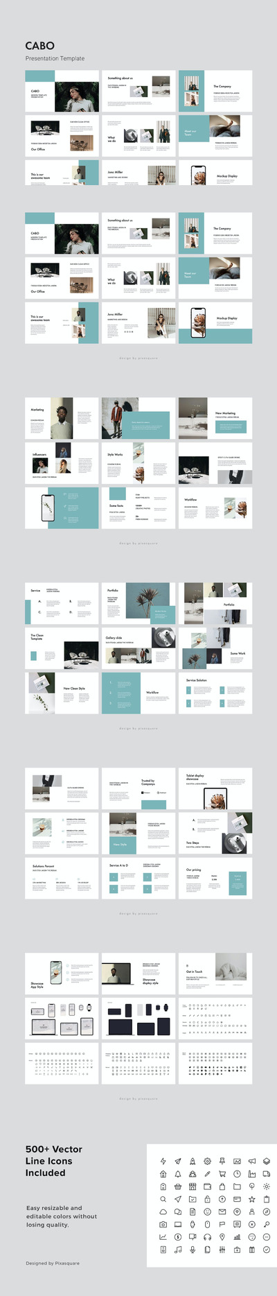 简约时尚高端多用途powerpoint幻灯片演示模板（pptx）