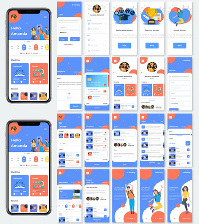 网课教育课程应用APP Ui（FIG,SVG）