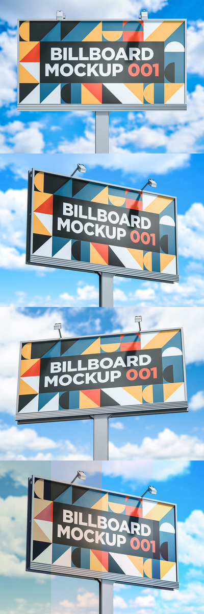 户外高速公路广告牌样机（PSD）