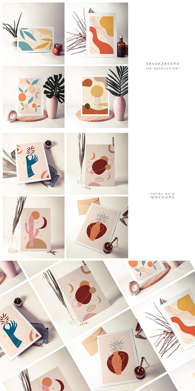 8张纸质模型样机（PSD）