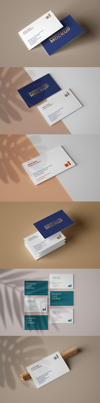 优雅名片模型套装样机（PSD）