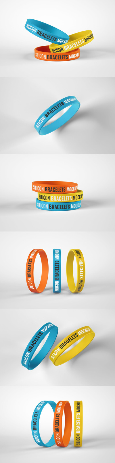 硅胶手镯模型套装|腕带样机（PSD）