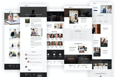 专业的高品质时尚高端商业网站设计模板-PSD