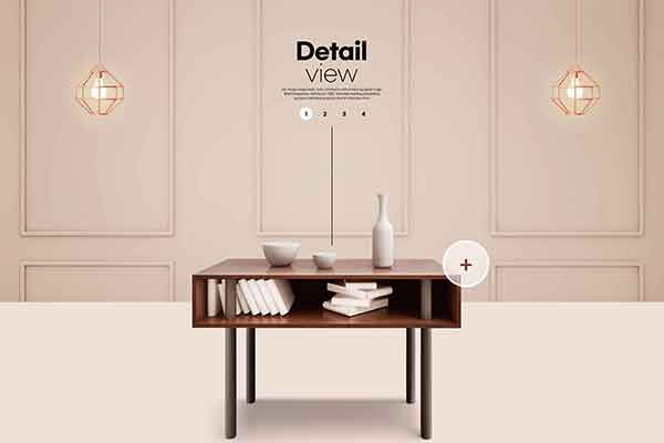 家具书桌销售广告海报设计psd素材