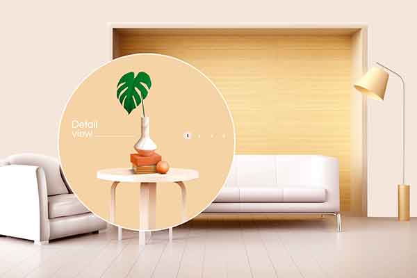 现代简约室内家具品牌广告主题海报psd素材