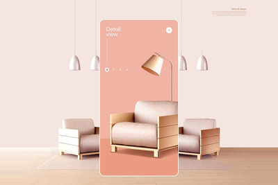 现代室内家具品牌广告海报设计素材