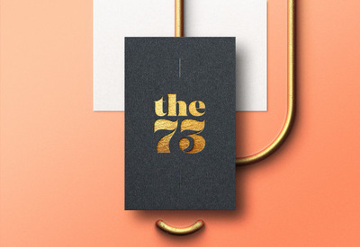 现代logo黑色名片样机[PSD]